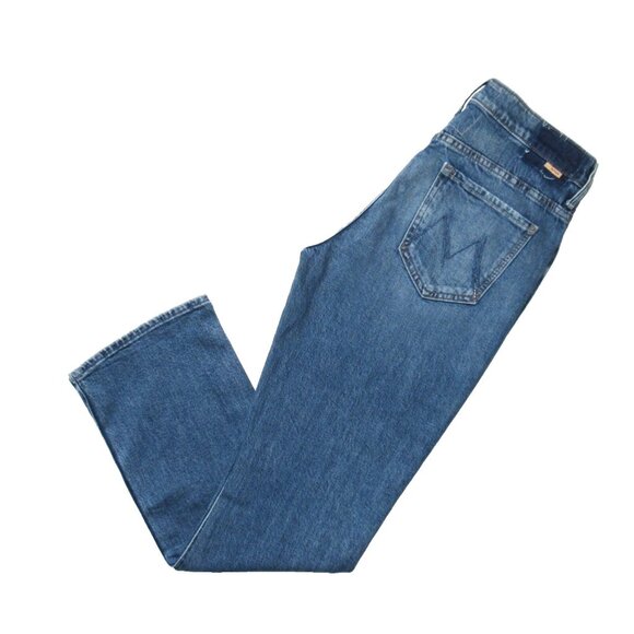 NWT Mother The Insider Flood in Metal Magic Studded Ankle Crop Bootcut Jeans 29 - Picture 8 of 12